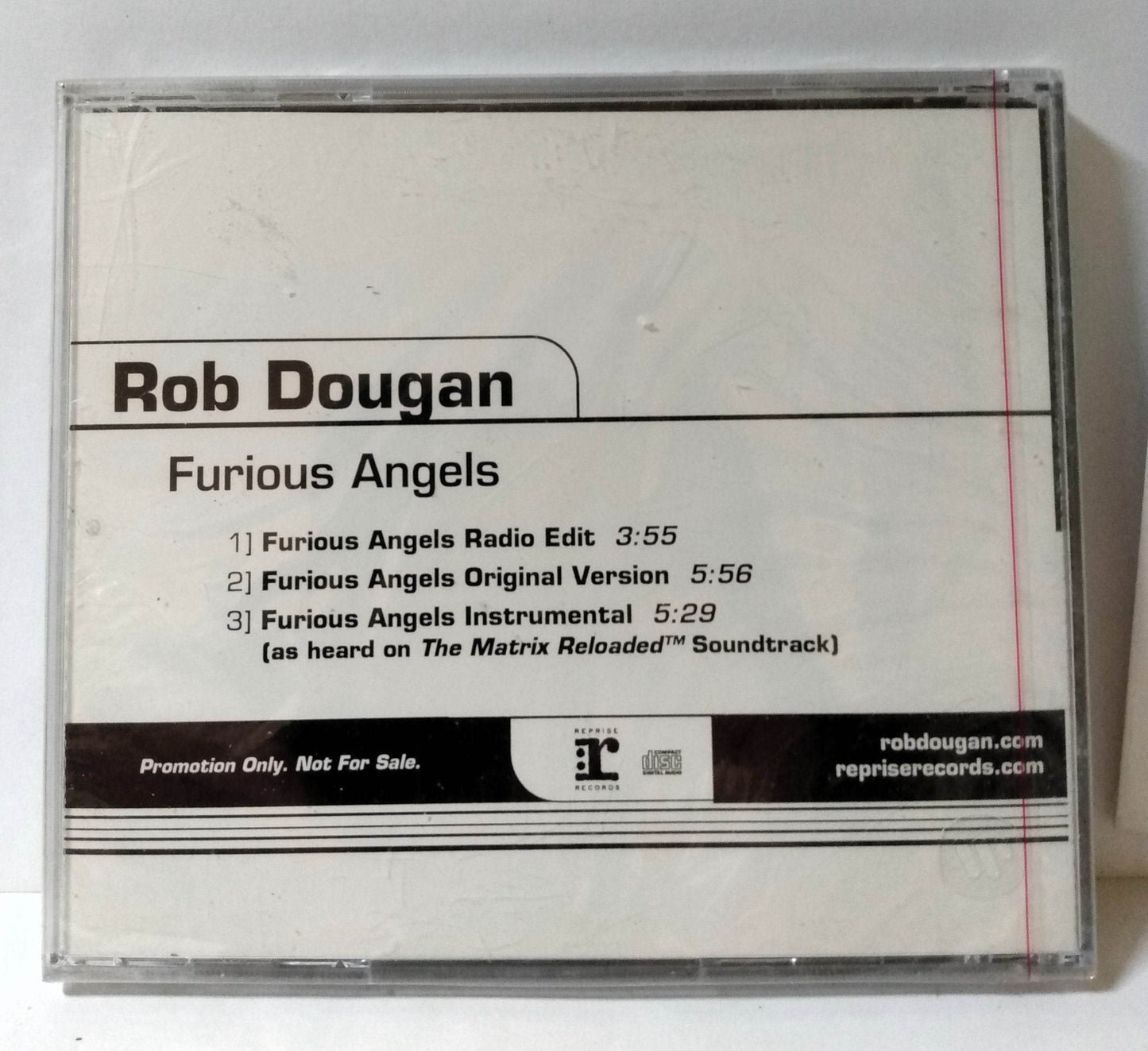 Rob Dougan Furious Angels Promo Single CD Reprise 2003 - TulipStuff