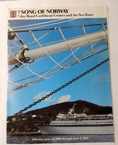 Royal Caribbean Cruise Line 1980-81 MS Song of America Caribbean Brochure - TulipStuff
