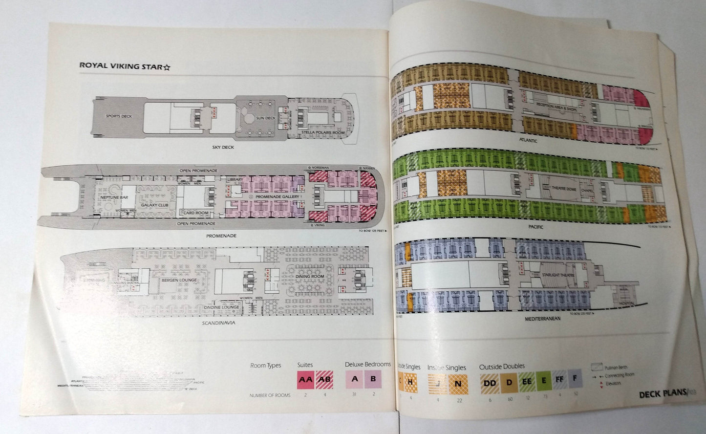 Royal Viking Line The Cruise Atlas 1979-1980 Brochure - TulipStuff