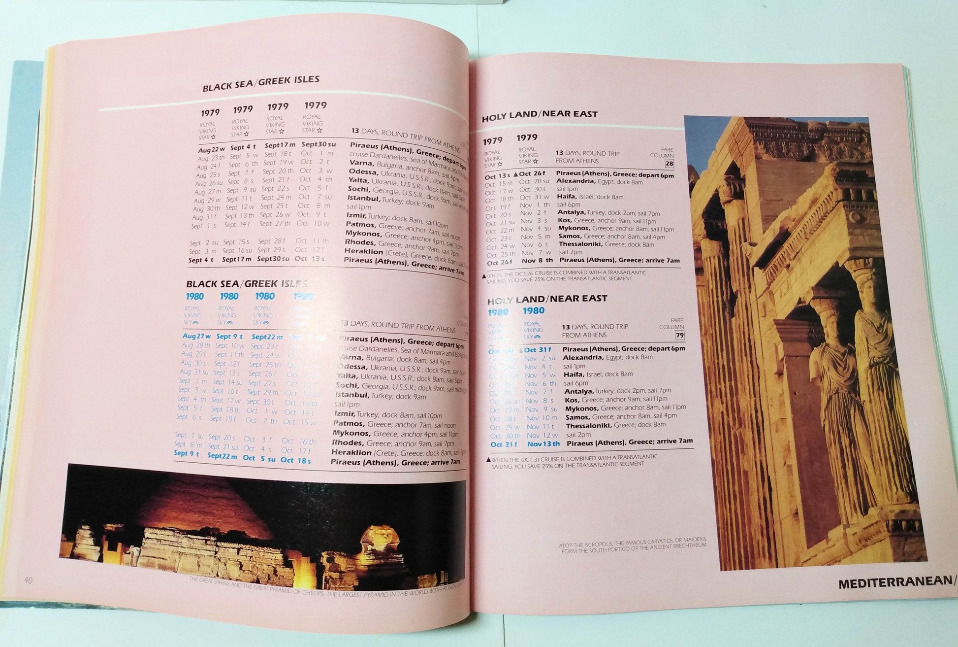 Royal Viking Line The Cruise Atlas 1979-1980 Brochure - TulipStuff