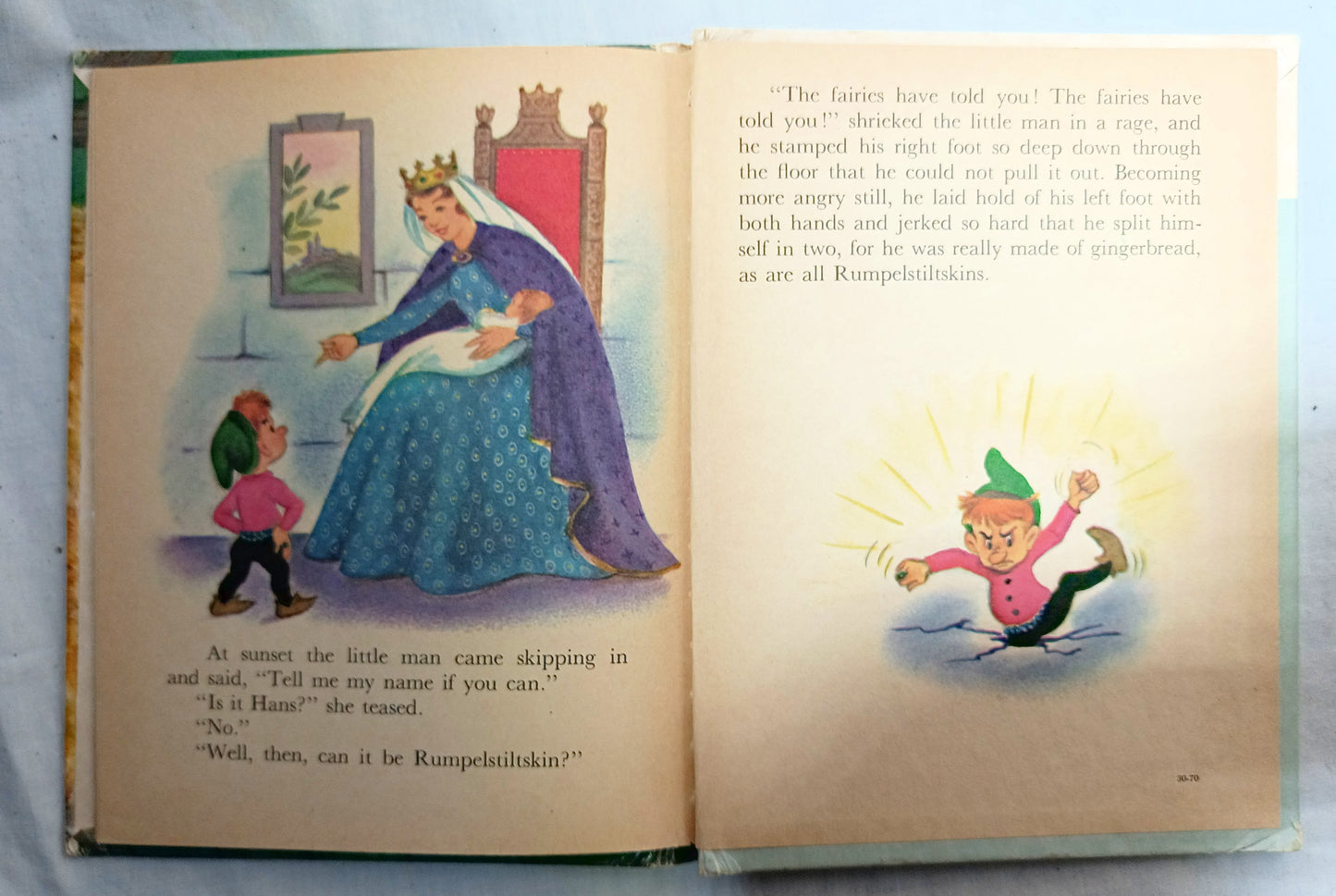 Rumpelstiltskin Elizabeth Webbe Rand McNally Elf Book 1959 - TulipStuff