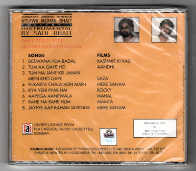 Salil Bhatt Super Hits / Old Melodies On Guitar Hindustani Padmini CD 1995 - TulipStuff