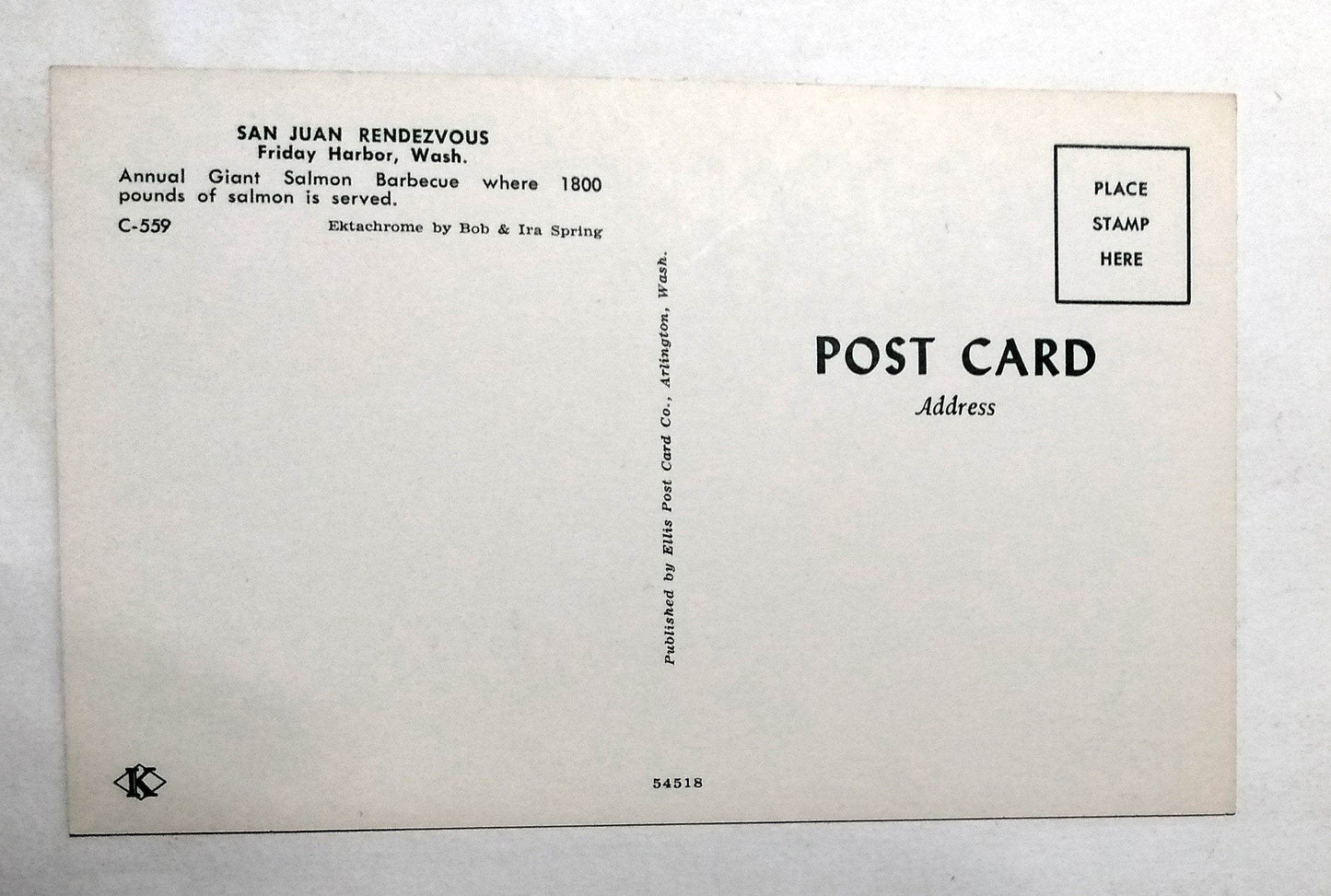 San Juan Rendezvous Friday Harbor Washington Annual Salmon BBQ 1950's - TulipStuff