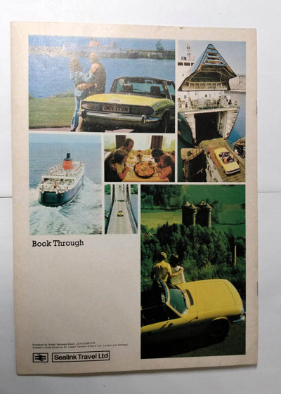 Sealink 1975 Car Ferry UK European Motor Tours Brochure - TulipStuff