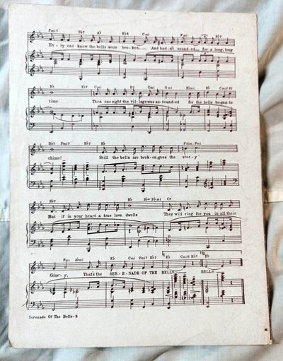 Serenade Of The Bells Kay Twomey Al Goodhart Al Urbano 1947 Sheet Music - TulipStuff