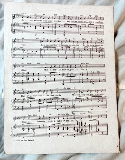 Serenade Of The Bells Kay Twomey Al Goodhart Al Urbano 1947 Sheet Music - TulipStuff