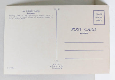 Indian Hindu Sri Mariamman Temple Singapore South Bridge Rd Late 1950s - TulipStuff