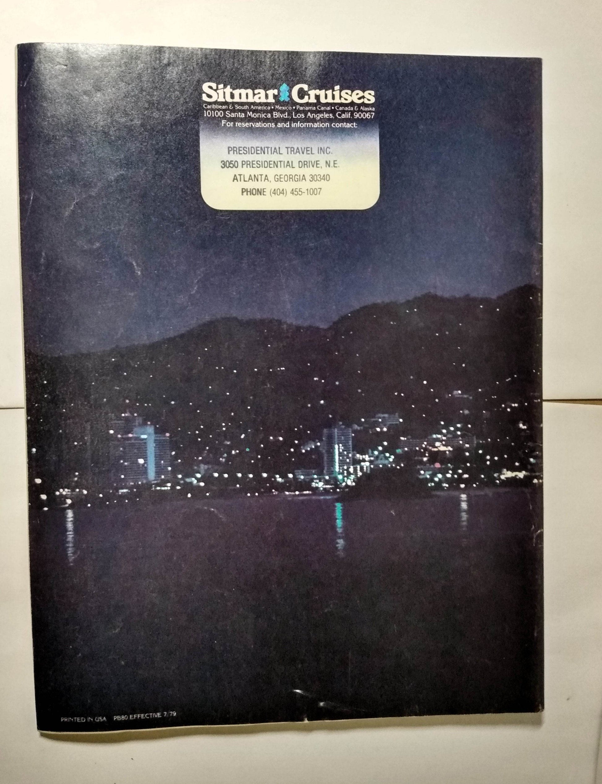 Sitmar Cruises 1980 Brochure tss Fairsea tss Fairwind - TulipStuff