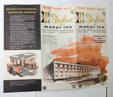 Load image into Gallery viewer, Skyline Motor Inn Tenth Ave 49th 50th St New York Brochure Mid-1960's - TulipStuff