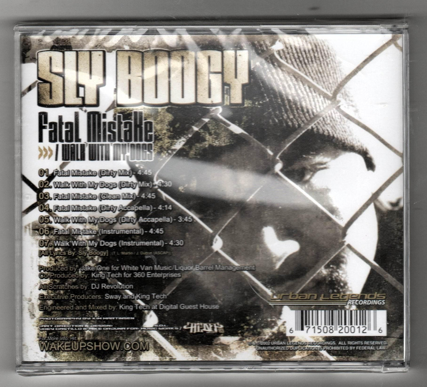 Sly Boogy Fatal Mistake / Walk With My Dogs Hip Hop CD 2002 - TulipStuff