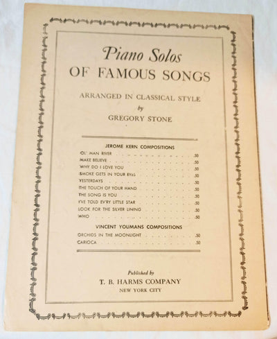 Smoke Gets In Your Eyes Roberta Jerome Kern Broadway Sheet Music 1933 - TulipStuff