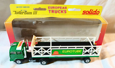 Solido 3503 Renault Saviem Fardier Truck Eurotube Toner Gam III 1982 - TulipStuff
