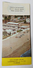 Load image into Gallery viewer, Souter's Resort Lauderdale-By-The-Sea Florida Early 1960's Brochure - TulipStuff