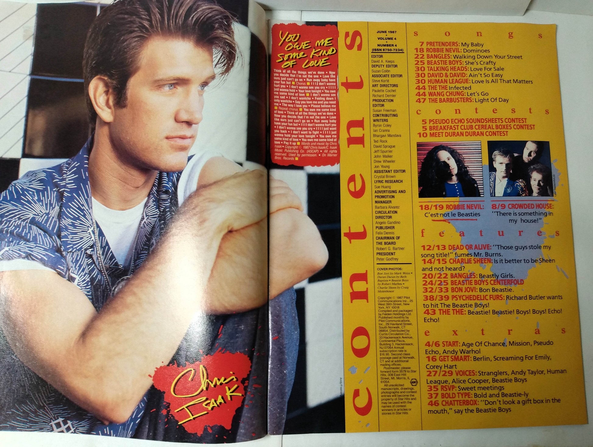 Star Hits Magazine June 1987 Bon Jovi Duran Duran Smiths Beastie Boys U2 - TulipStuff