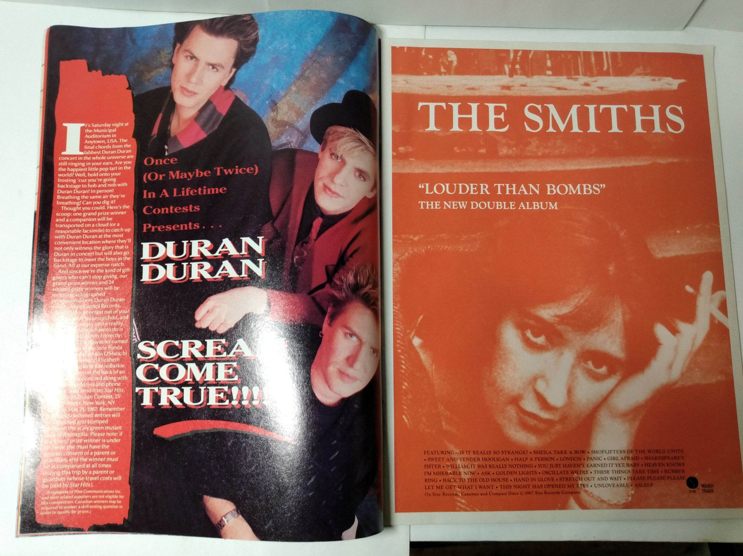 Star Hits Magazine June 1987 Bon Jovi Duran Duran Smiths Beastie Boys U2 - TulipStuff
