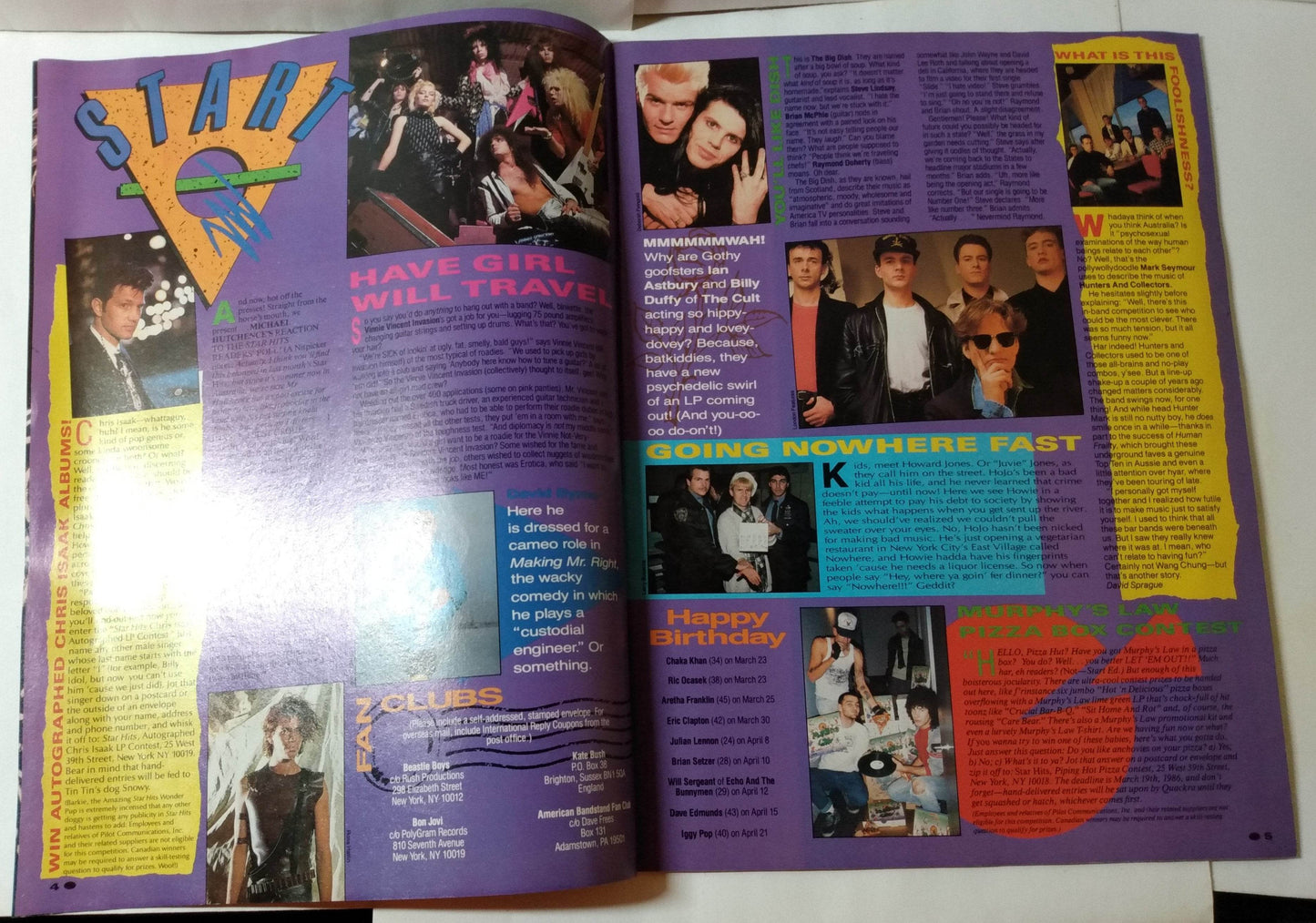 Star Hits Magazine May 1987 Duran Duran Billy Idol Beastie Boys OMD - TulipStuff
