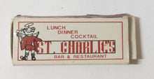 Load image into Gallery viewer, St. Charlie's Bar & Restaurant Albany St NYC Matchbook 1980's - TulipStuff