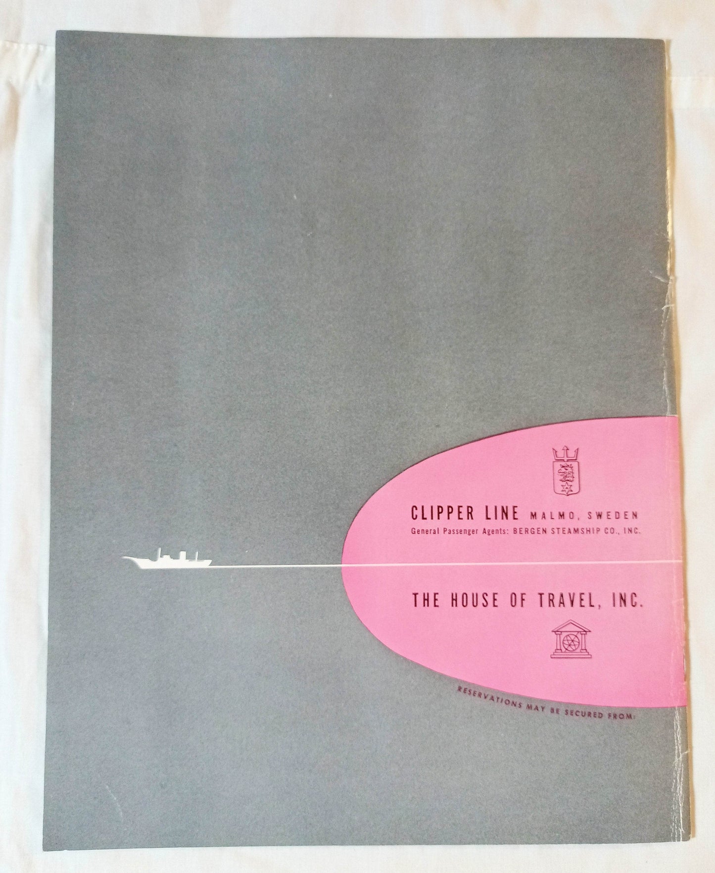 Clipper Line Stella Polaris 1952 Mediterranean Spring Cruise Brochure - TulipStuff