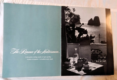 Clipper Line Stella Polaris 1952 Mediterranean Spring Cruise Brochure - TulipStuff