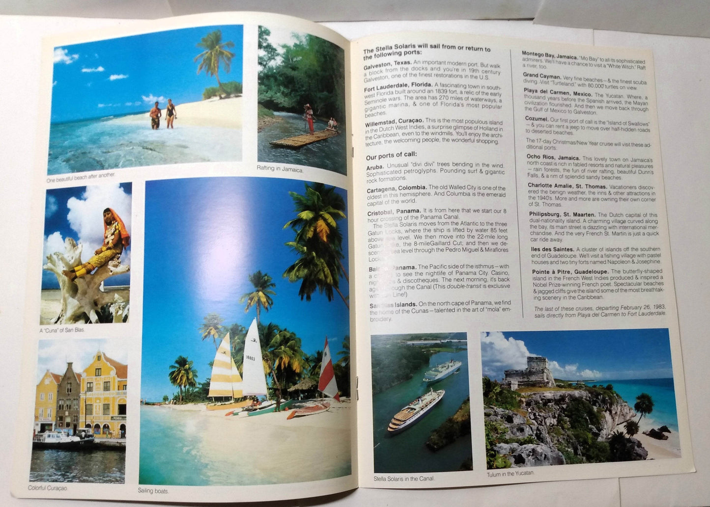 Sun Line Stella Solaris Winter 1982-83 Caribbean Mexico Cruises Brochure - TulipStuff