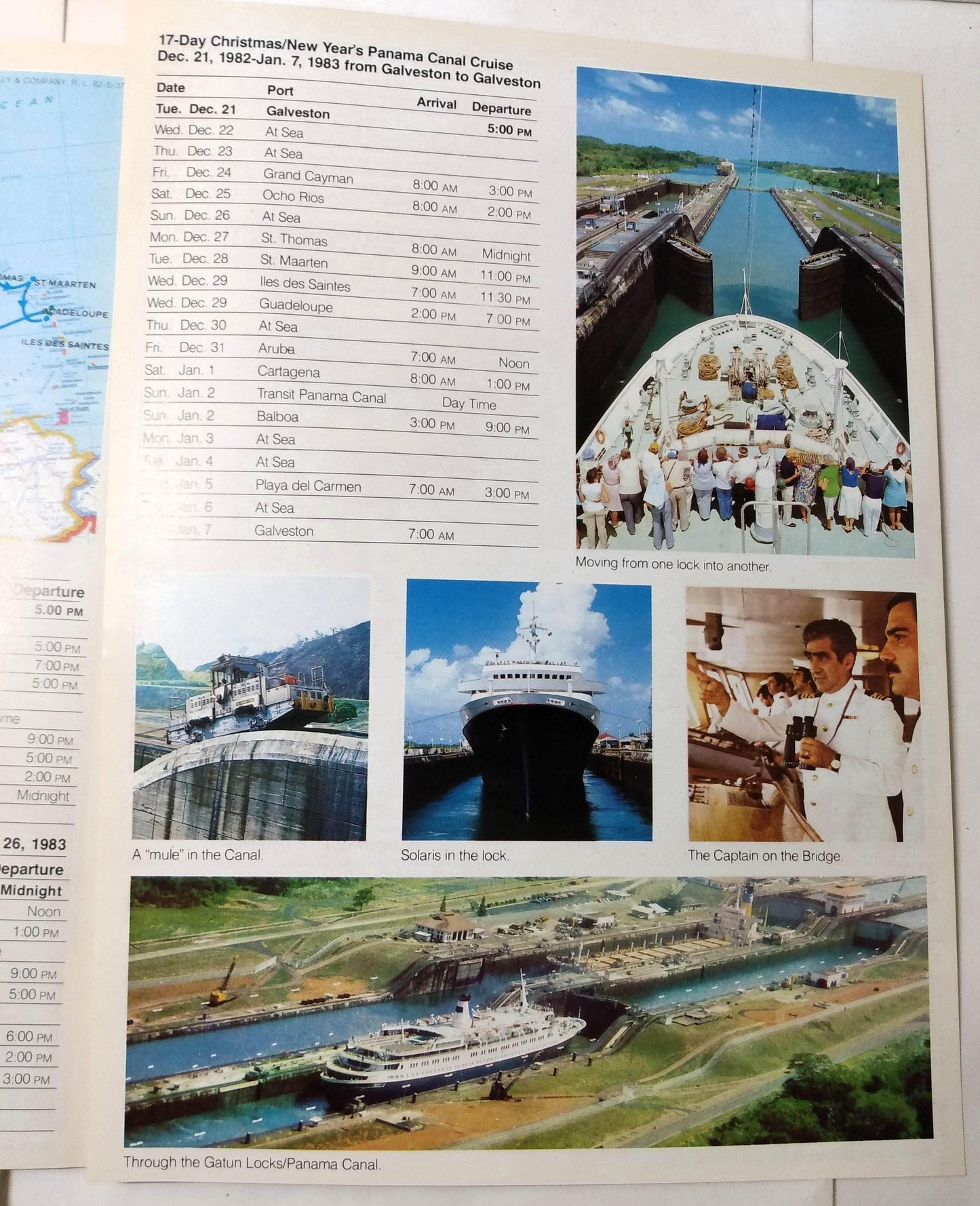 Sun Line Stella Solaris Winter 1982-83 Caribbean Mexico Cruises Brochure - TulipStuff