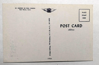 St Vincent De Paul Roman Catholic Church East Haven Connecticut 1950's - TulipStuff
