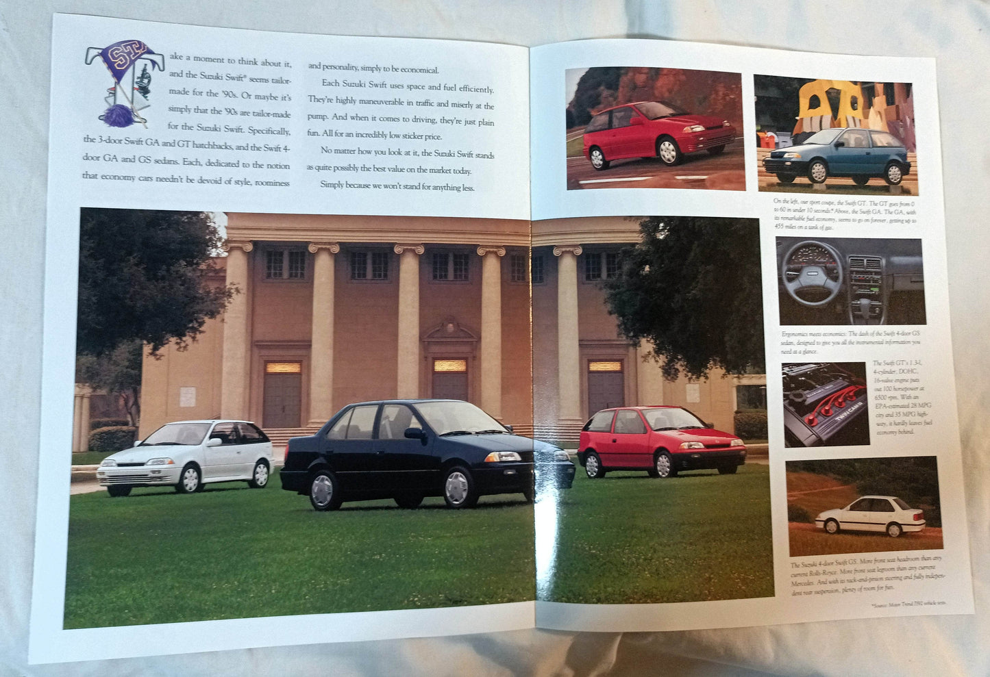 Suzuki 1993 Full Line Dealer Sales Brochure Samurai Sidekick Swift - TulipStuff