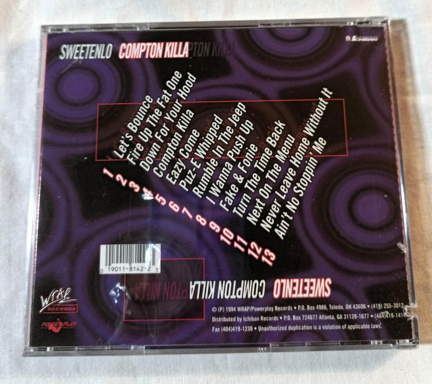 Sweetenlo Compton Killa Gangsta G-Funk Album CD 1994 - Tuliptuff