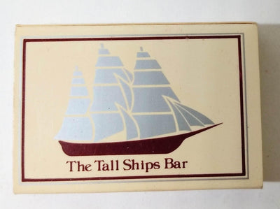 The Tall Ships Bar Vista Hotel 3 World Trade Center NYC Matchbook 1980's - TulipStuff
