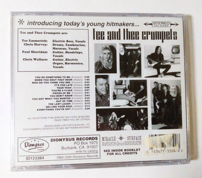 Tee And Thee Crumpets Introducing Today's Young Hitmakers Album CD 2000 - TulipStuff