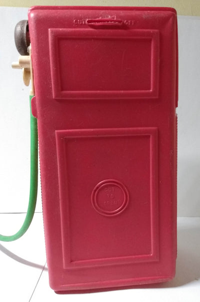 Texaco Fire Chief Gasoline Plastic Gas Pump Coin Bank H-G Toys 1960's - TulipStuff