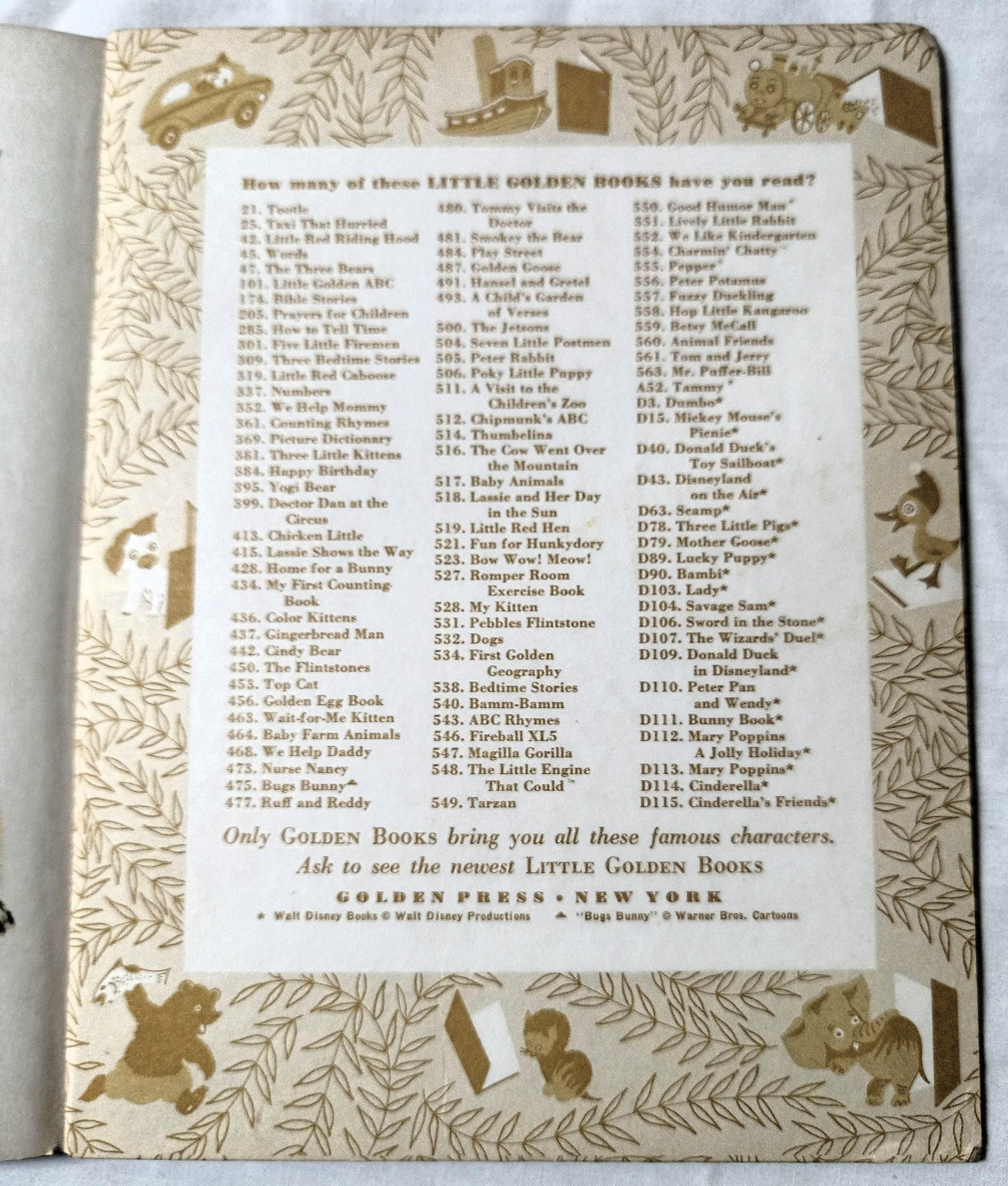 Walt Disney Presents The Ugly Dachschund Little Golden Book 1966 - TulipStuff