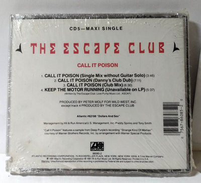 The Escape Club Call It Poison Synthpop Maxi Single CD 1991 - TulipStuff