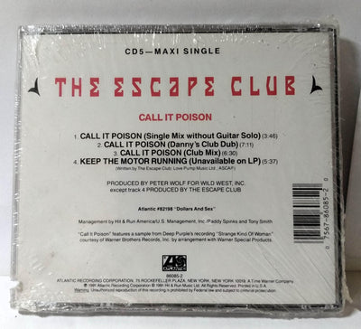 The Escape Club Call It Poison Synthpop Maxi Single CD 1991 - TulipStuff