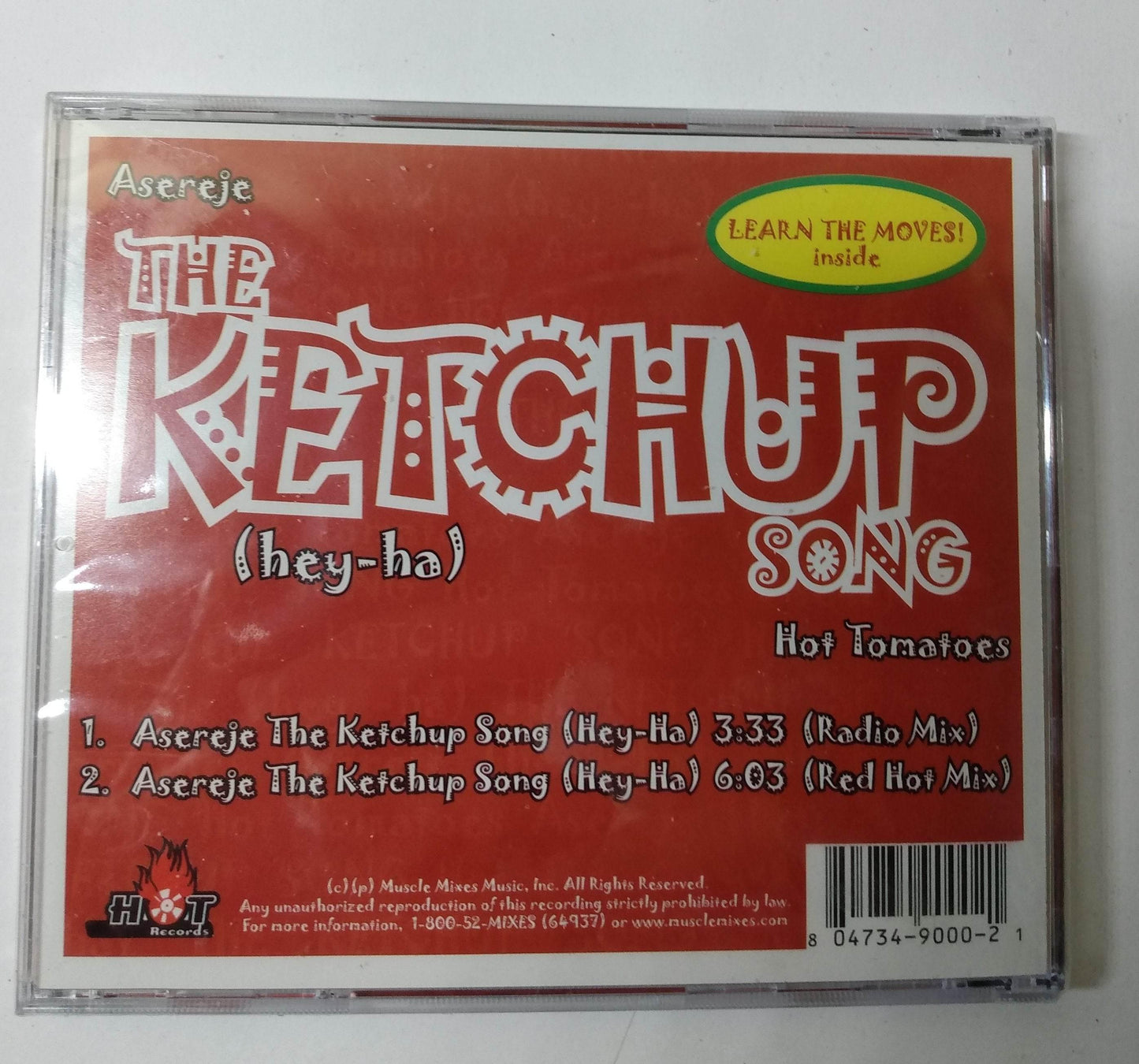 Hot Tomatoes Asereje - The Ketchup Song (Hey-Ha) CD Single 2002 - TulipStuff