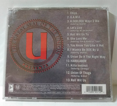The Union Hard Labor Thug Rap Album CD Platinum 1999 - TulpStuff
