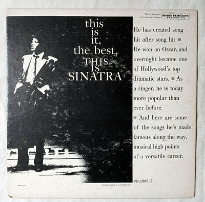 Frank Sinatra This Is Sinatra Volume 2 Part 4 7" Vinyl EP Capitol 1958 - TulipStuff