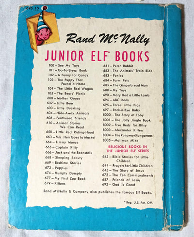 The Three Little Pigs Ruth Bendel Rand McNally Junior Elf Book 1956 - TulipStuff