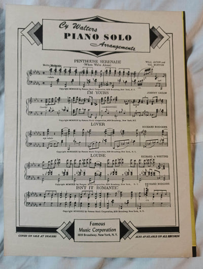 To Each His Own Olivia DeHavilland John Lund Sheet Music 1946 - TulipStuff