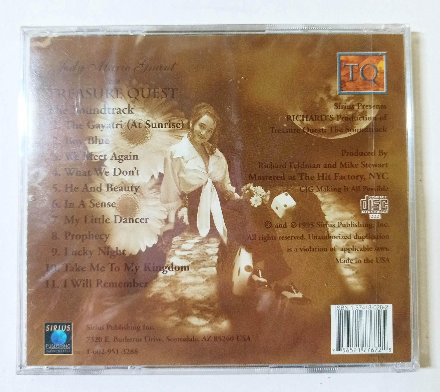 Jody Marie Gnant Treasure Quest The Soundtrack New Age Album CD 1995 - TulipStuff
