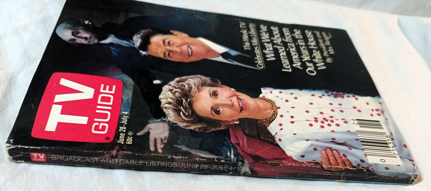 TV Guide Ronald Reagan Morris the Cat Klugman June 28 - July 4 1986 - TulipStuff