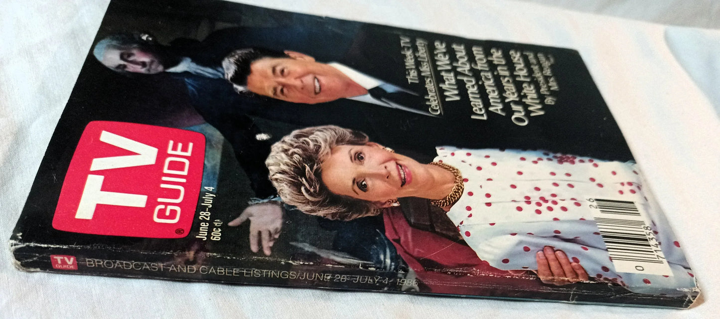 TV Guide Ronald Reagan Morris the Cat Klugman June 28 - July 4 1986 - TulipStuff