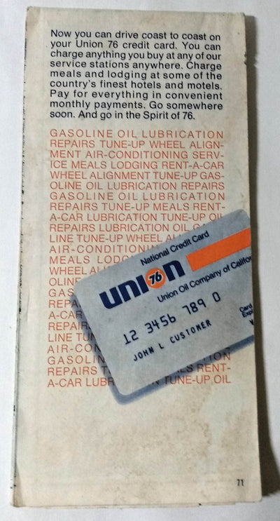 Unocal Union 76 Michigan Road Map 1971 Detroit Grand Rapids Flint - TulipStuff