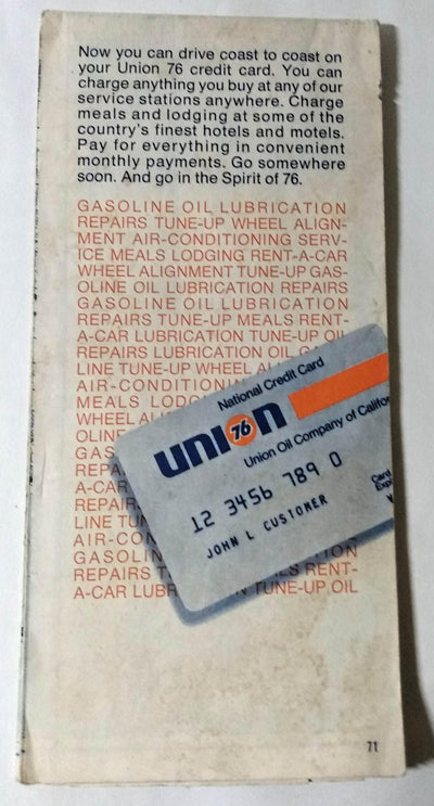 Unocal Union 76 Michigan Road Map 1971 Detroit Grand Rapids Flint - TulipStuff