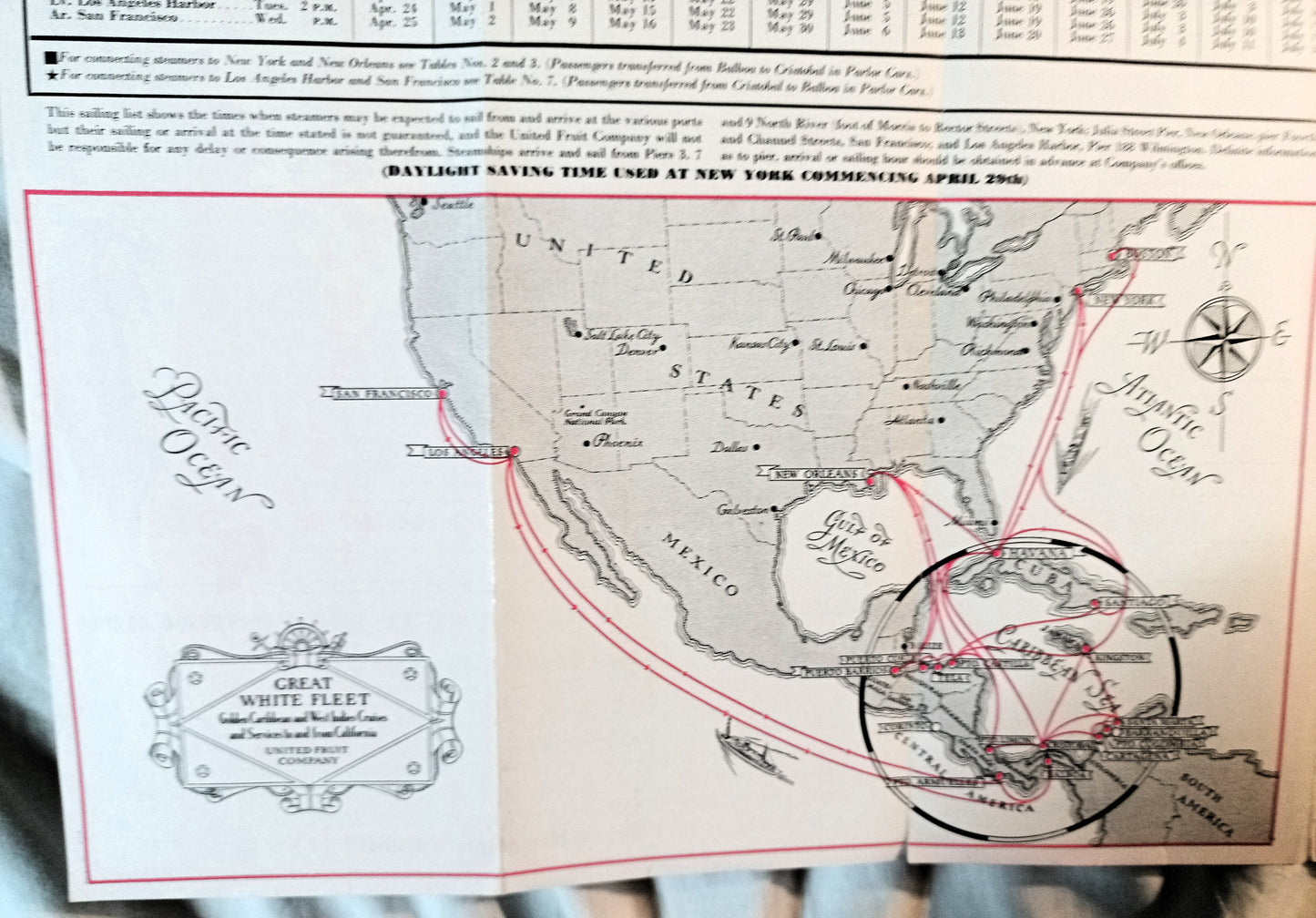 United Fruit Company Steamship Service Great White Fleet Brochure 1934 - TulipStuff