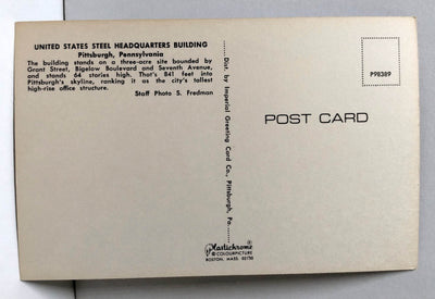 U.S. Steel Headquarters Building Pittsburgh Pennsylvania 1960's - TulipStuff