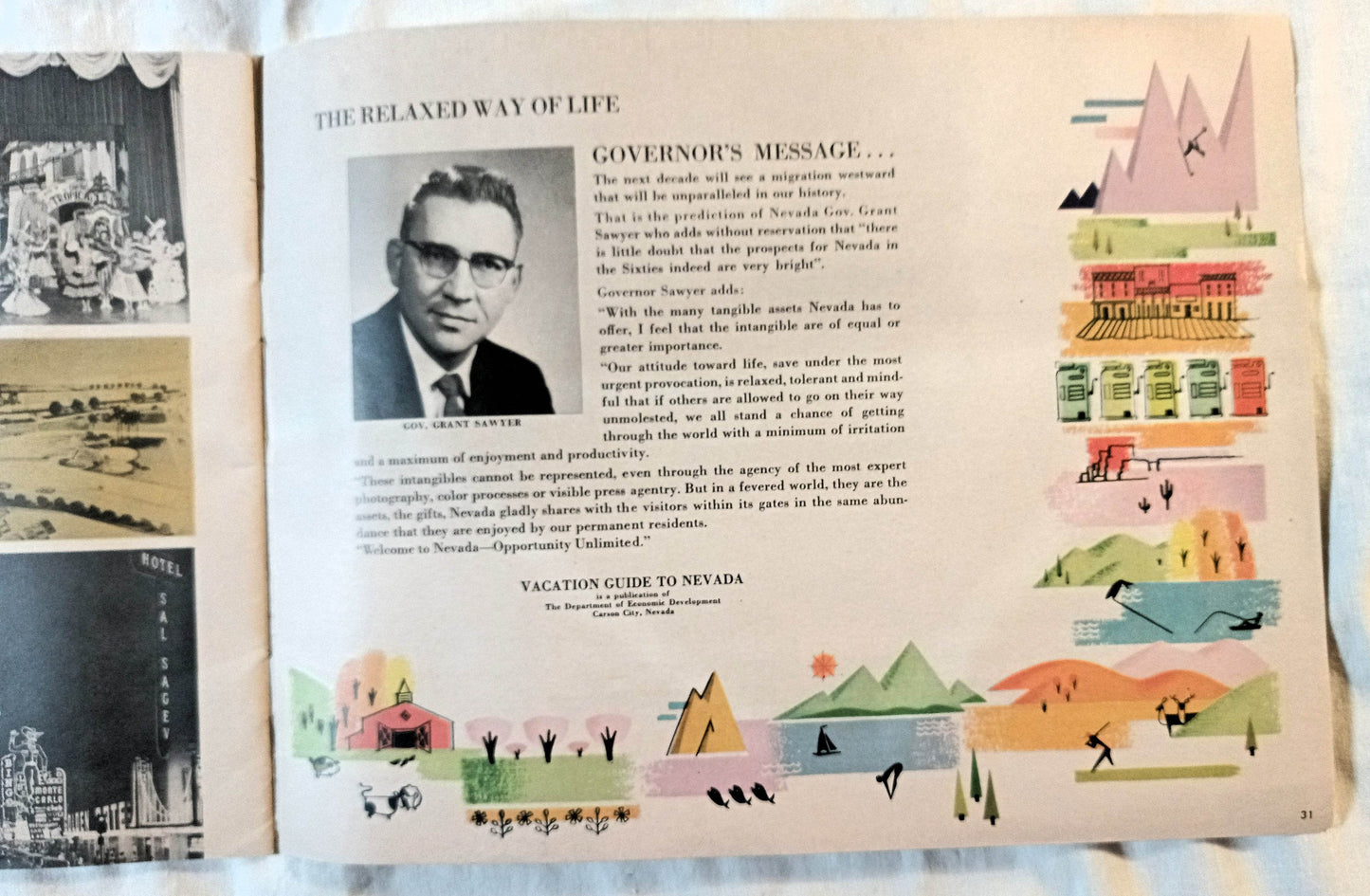 Vacation Guide To Nevada Visitors Photo Booklet 1959 - TulipStuff