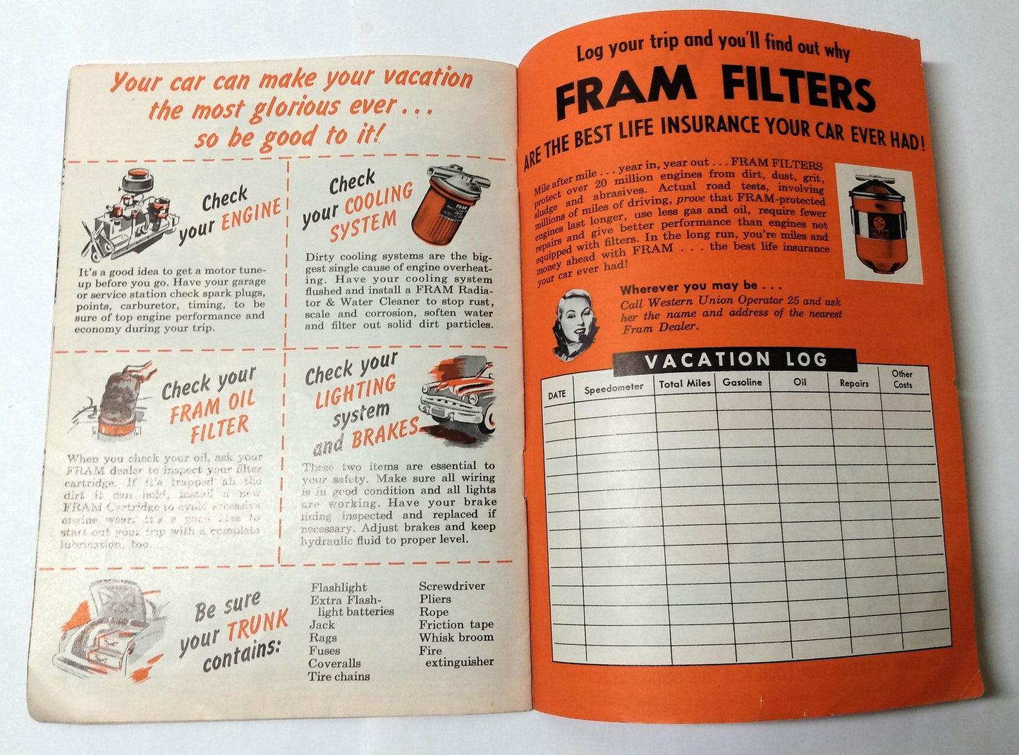 Vacationland America Northern California John Cameron Swayze Fram 1953 - TulipStuff