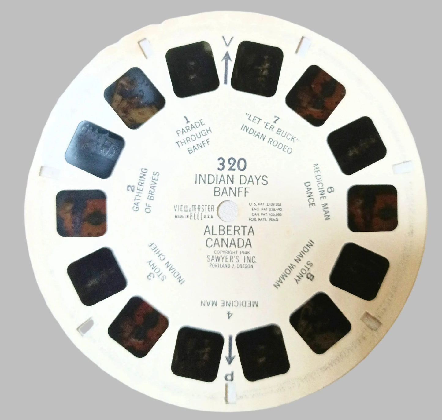 View-Master Reel Indian Days Banff Alberta 320 Sawyer's 1948 - TulipStuff