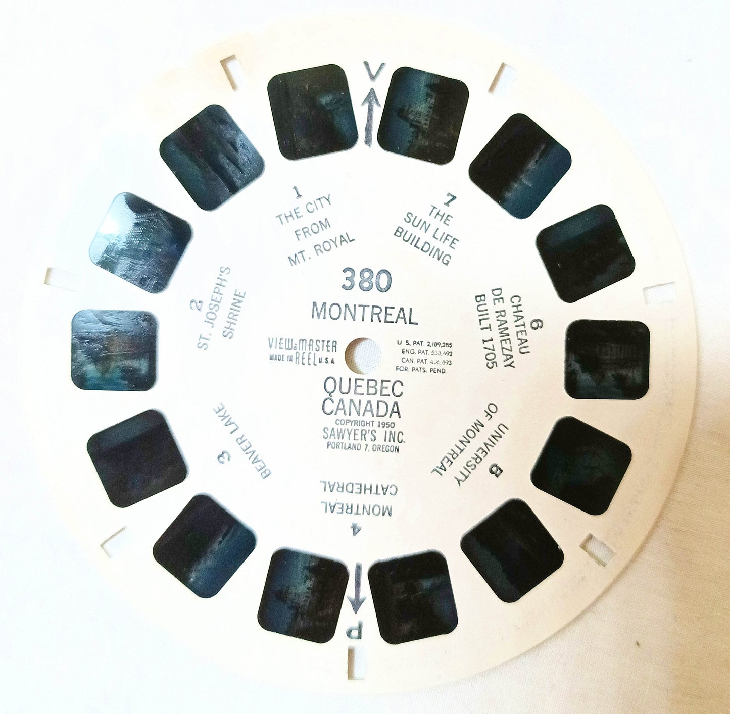 View-Master Reel Montreal Quebec Canada 380 Sawyer's 1946 - TulipStuff